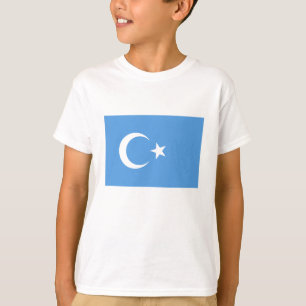 Vlag Oost-Turkestan Oeigoer T-shirt