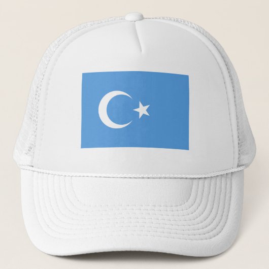 Vlag Oost-Turkestan Oeigoer Trucker Pet (Voorkant)