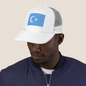 Vlag Oost-Turkestan Oeigoer Trucker Pet (In situ)