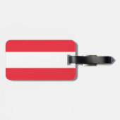 Vlag Oostenrijk Bagagelabel met lederriem (Achterkant horizontaal)
