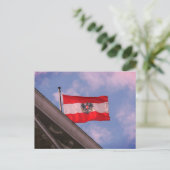 vlag oostenrijk briefkaart (Staand voorkant)
