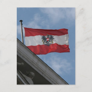 vlag oostenrijk embleem briefkaart