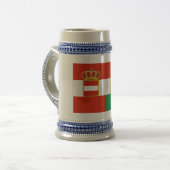 Vlag Oostenrijk-Hongarije (1869-1918) Bierpul (Voorkant links)