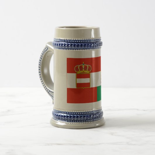 Vlag Oostenrijk-Hongarije (1869-1918) Bierpul (Voorkant links)