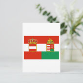 Vlag Oostenrijk-Hongarije (1869-1918) Briefkaart (Staand voorkant)