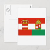 Vlag Oostenrijk-Hongarije (1869-1918) Briefkaart (Voorkant / Achterkant)