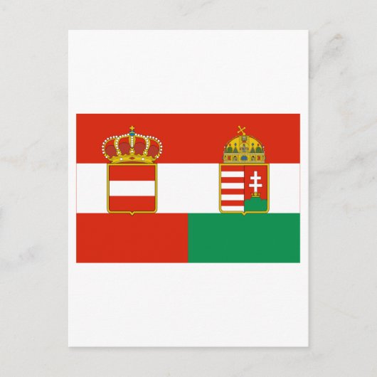Vlag Oostenrijk-Hongarije (1869-1918) Briefkaart (Voorkant)