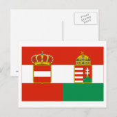 Vlag Oostenrijk-Hongarije (1869-1918) Briefkaart (Voorkant / Achterkant)