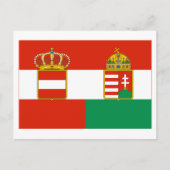 Vlag Oostenrijk-Hongarije (1869-1918) Briefkaart (Voorkant)