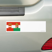 Vlag Oostenrijk-Hongarije (1869-1918) Bumpersticker (Op auto)