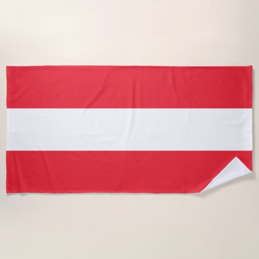 Vlag Oostenrijk Strandlaken (Voorkant)