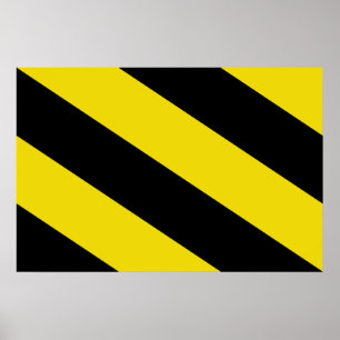 vlag Oosterzele, België Poster