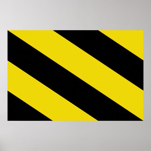 vlag Oosterzele, België Poster (Voorkant)