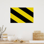vlag Oosterzele, België Poster (Keuken)