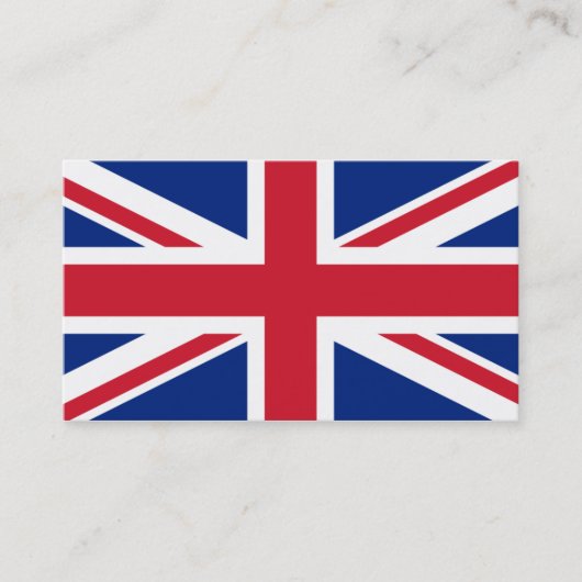 Vlag op Britse Visitekaartjes (Voorkant)