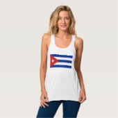 Vlag op Cuba - Bandera de Cuba Tanktop (Volledige Voorkant)