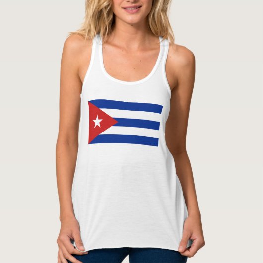 Vlag op Cuba - Bandera de Cuba Tanktop (Voorkant)