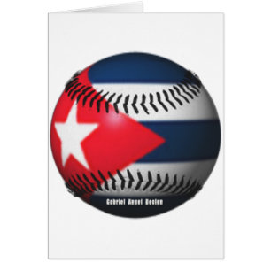 Vlag op Cuba op een honkbal