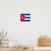 Vlag op Cuba-Poster Poster (Keuken)