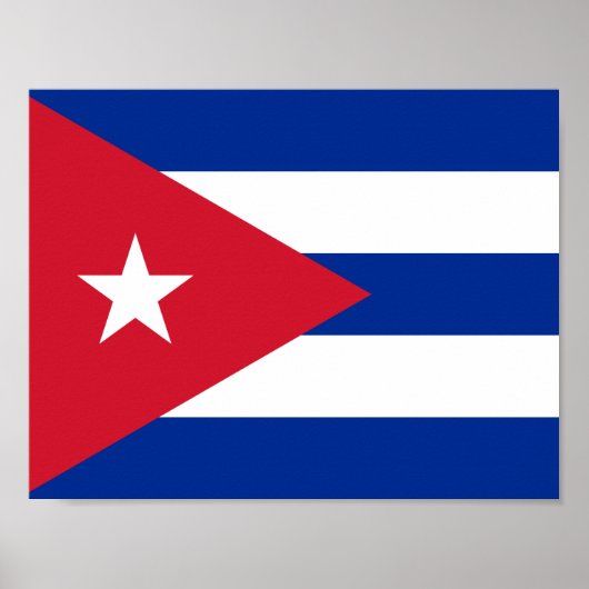 Vlag op Cuba-Poster Poster (Voorkant)