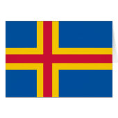 Vlag op de Ålandseilanden (Voorkant Horizontaal)
