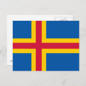 Vlag op de Ålandseilanden Briefkaart (Voorkant / Achterkant)