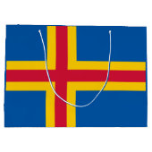 Vlag op de Ålandseilanden Groot Cadeauzakje (Achterkant)