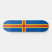 Vlag op de Ålandseilanden Persoonlijk Skateboard (Horizontaal)