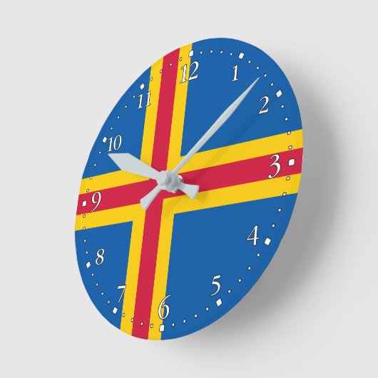 Vlag op de Ålandseilanden Ronde Klok (Hoek)