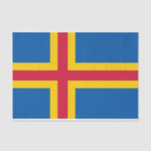 Vlag op de Ålandseilanden Tissuepapier (Voorkant)