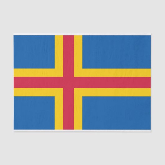 Vlag op de Ålandseilanden Tissuepapier (Voorkant)