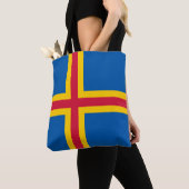 Vlag op de Ålandseilanden Tote Bag (Dichtbij)