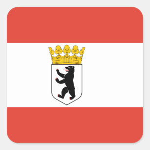 Vlag op de Berlijnse sticker