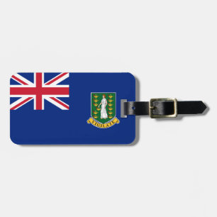 Vlag op de Britse Maagdeneilanden Bagagelabel