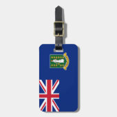 Vlag op de Britse Maagdeneilanden Bagagelabel (Voorkant verticaal)