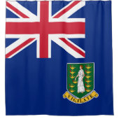 Vlag op de Britse Maagdeneilanden Douchegordijn (Voorkant)