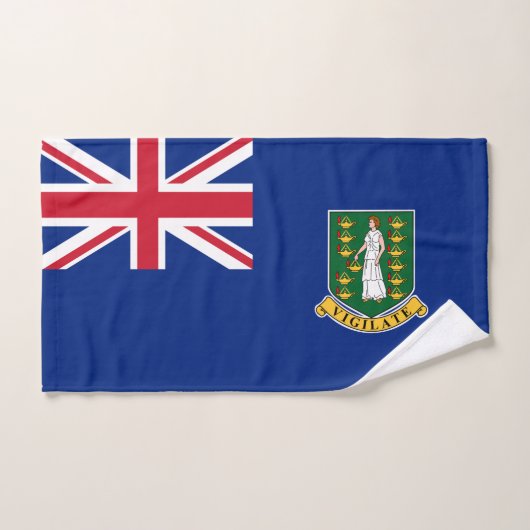 Vlag op de Britse Maagdeneilanden Handdoek (Handdoek)