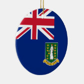 Vlag op de Britse Maagdeneilanden Keramisch Ornament (Rechts)