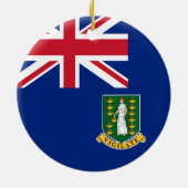 Vlag op de Britse Maagdeneilanden Keramisch Ornament (Achterkant)