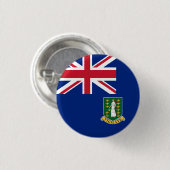 Vlag op de Britse Maagdeneilanden Ronde Button 3,2 Cm (Voorkant /achterkant)