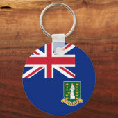 Vlag op de Britse Maagdeneilanden Sleutelhanger (Voorkant)
