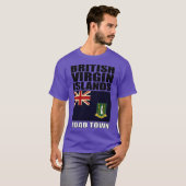 Vlag op de Britse Maagdeneilanden T-shirt (Voorkant volledig)