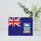 Vlag op de Falklandeilanden Briefkaart (Staand voorkant)