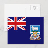 Vlag op de Falklandeilanden Briefkaart (Voorkant / Achterkant)