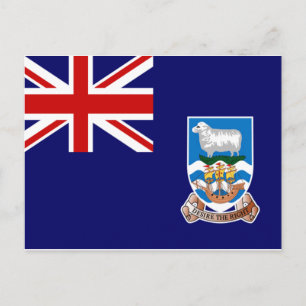Vlag op de Falklandeilanden Briefkaart