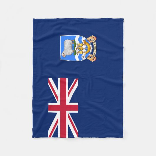 Vlag op de Falklandeilanden Fleece Deken (Voorkant)
