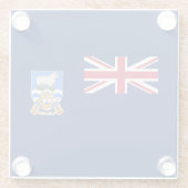 Vlag op de Falklandeilanden Glazen Onderzetter