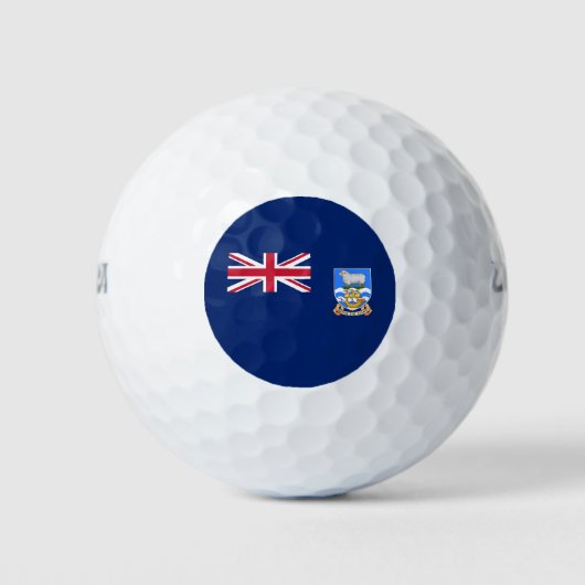 Vlag op de Falklandeilanden Golfballen (Voorkant)