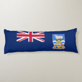 Vlag op de Falklandeilanden Lichaamskussen (Achterkant)