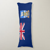 Vlag op de Falklandeilanden Lichaamskussen (Voorkant Verticaal)